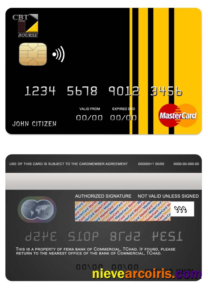 Chad Commercial bank TChad mastercard